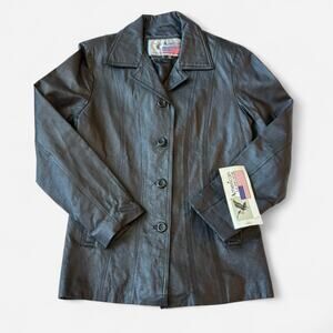 Vintage American Leather Black Leather Jacket